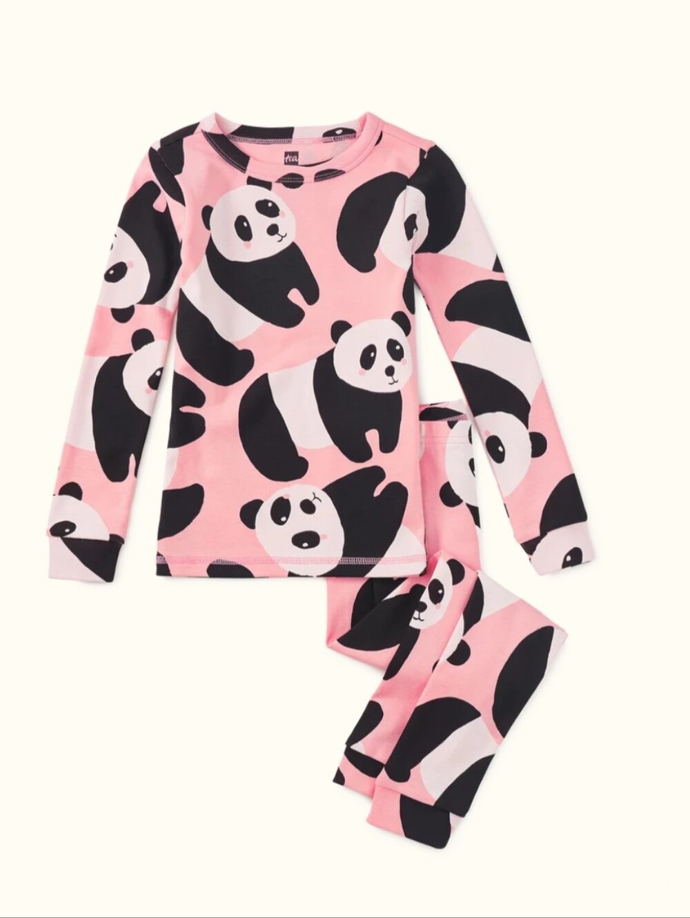 Tea Collection Goodnight Pajamas, Panda Print, 5yrs